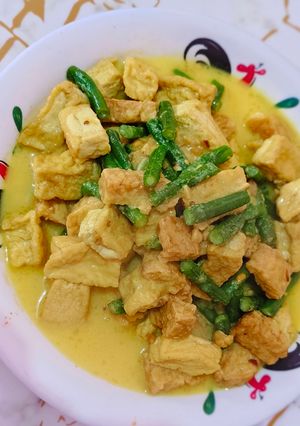 Tahu tempe santan kuning